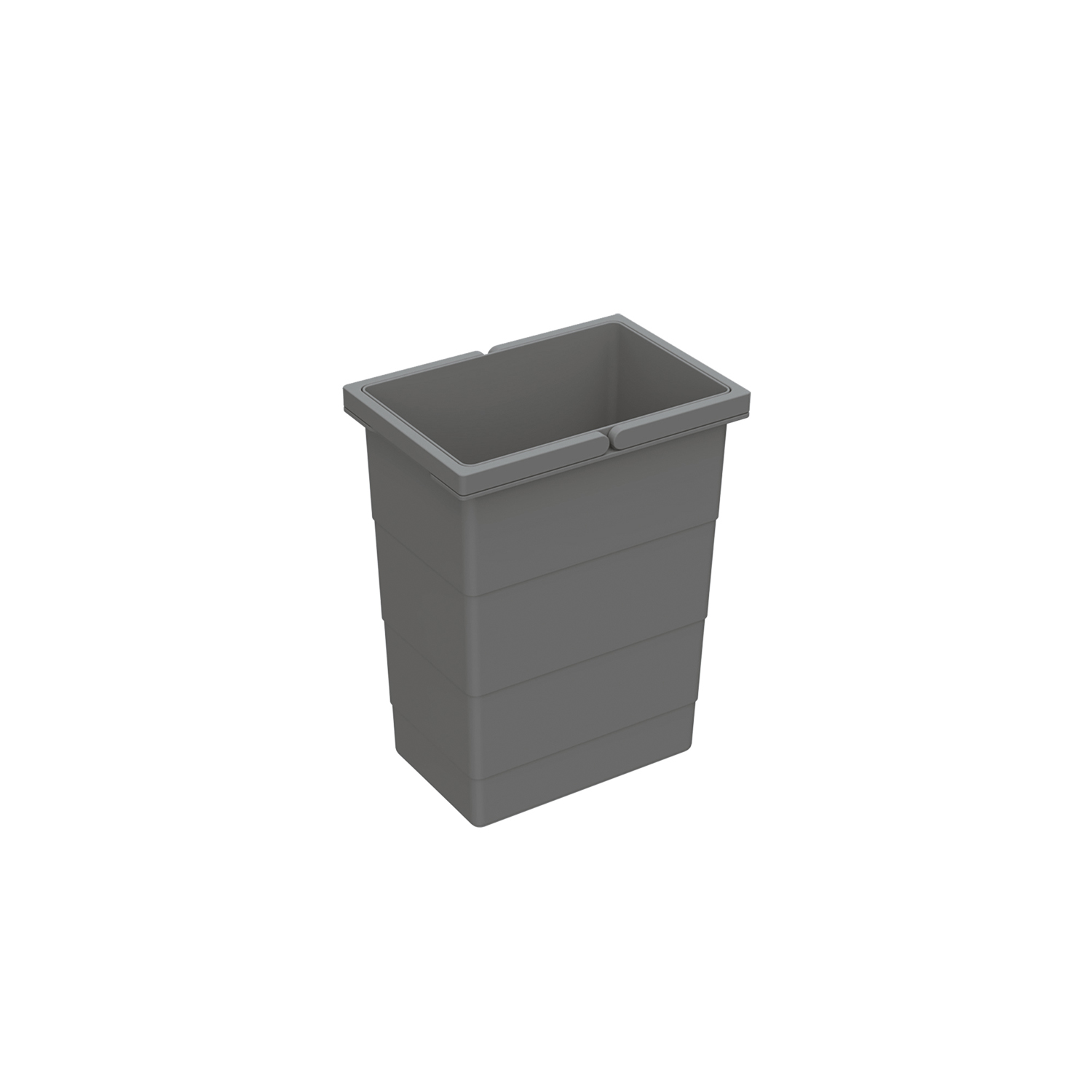 HETTICH Eimer 8 l, Kunststoff, anthrazit, B x T x H 226 x 156 x 295 mm, Für Abfallsystem InsertFlex, 9352473