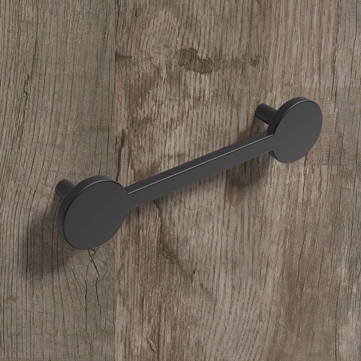 HETTICH Griff Limpio, •–• 128, L 165 mm, B 37 mm, H 30 mm, Schwarz matt, 9266418 HETTICH Griff Limpio, •–• 128, L 165 mm, B 37 mm, H 30 mm, Schwarz matt, 9266418