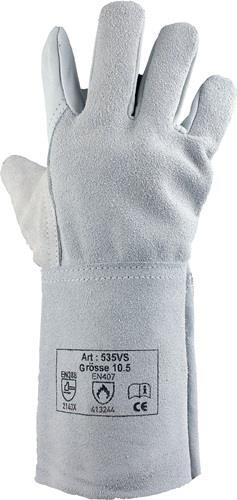 ASATEX Schweißerhandschuhe Gr.10,5 naturfarben Rindnarben-/Spaltleder 12 PA