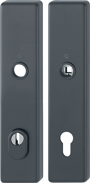 HOPPE® Schutz-Langschildpaar 2222ZA/2210, HT, Aluminium, 11986275