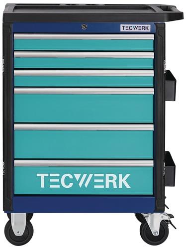 TECWERK Werkzeugwagen PLUS 2.0 B760xT465xH1030mm 500kg 6Schubl.unbest.Stahlbl.TECWERK
