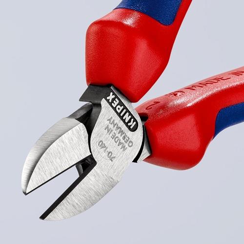 KNIPEX Seitenschneider L.140mm Kopf pol.Mehrkomp.-Hüllen max.1,8mm KNIPEX