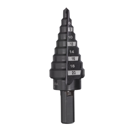 MILWAUKEE 4 bis 20 mm, 2 mm Stufen Stufenbohrer
