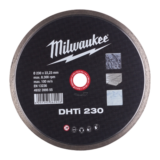 MILWAUKEE Keramik u. Naturstein, geschlossen Diamanttrennscheibe DHTi 230 mm