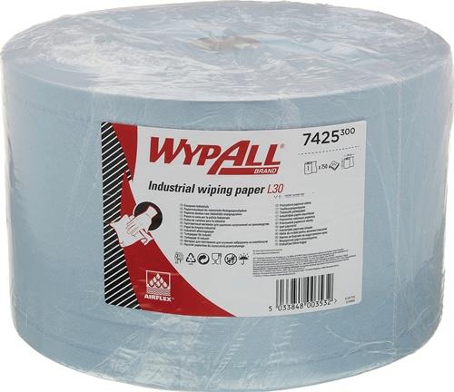KIMBERLY-CLARK Putztuch WYPALL L30 ULTRA 7425 L.ca.380 mmxB.ca.235mm blau Rl.