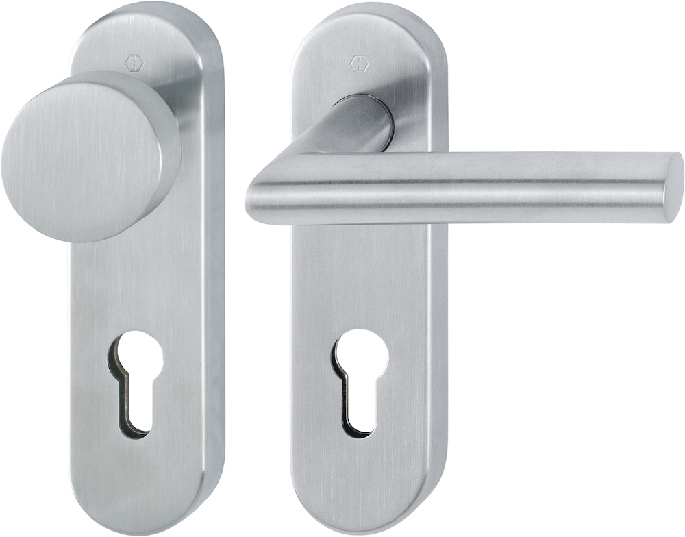 HOPPE® Wechselgarnitur mit Kurzschild Amsterdam E58/353KH/1400, Edelstahl, 10721522 HOPPE® Wechselgarnitur mit Kurzschild Amsterdam E58/353KH/1400, Edelstahl, 10721522