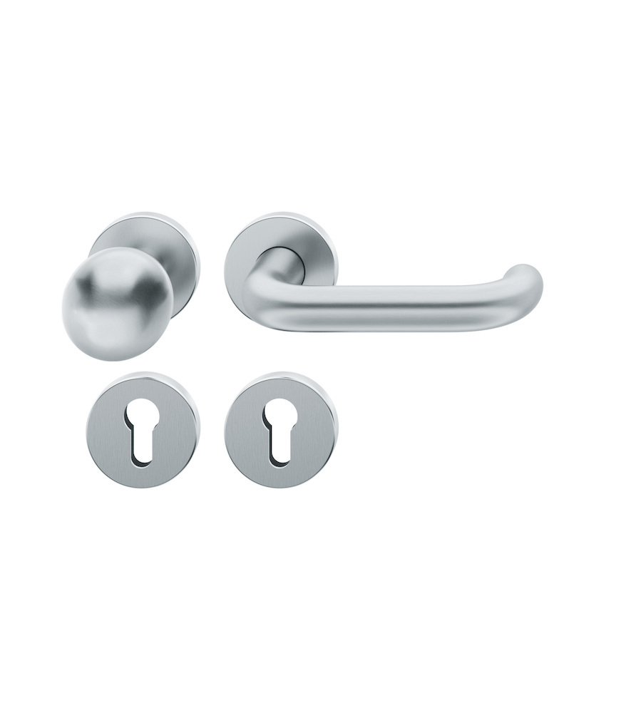 FSB Wechselgarnitur mit Rosetten 12 1146, ASL, rund, VK 8 mm, Edelstahl