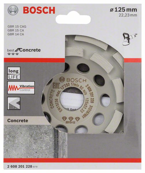 BOSCH Diamanttopfscheibe Best for Concrete 125 x 22,23 x 4,5 mm