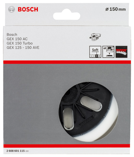 BOSCH Schleifteller weich, 150 mm, für GEX 125-150 AVE, GEX 150 AC, GEX 150