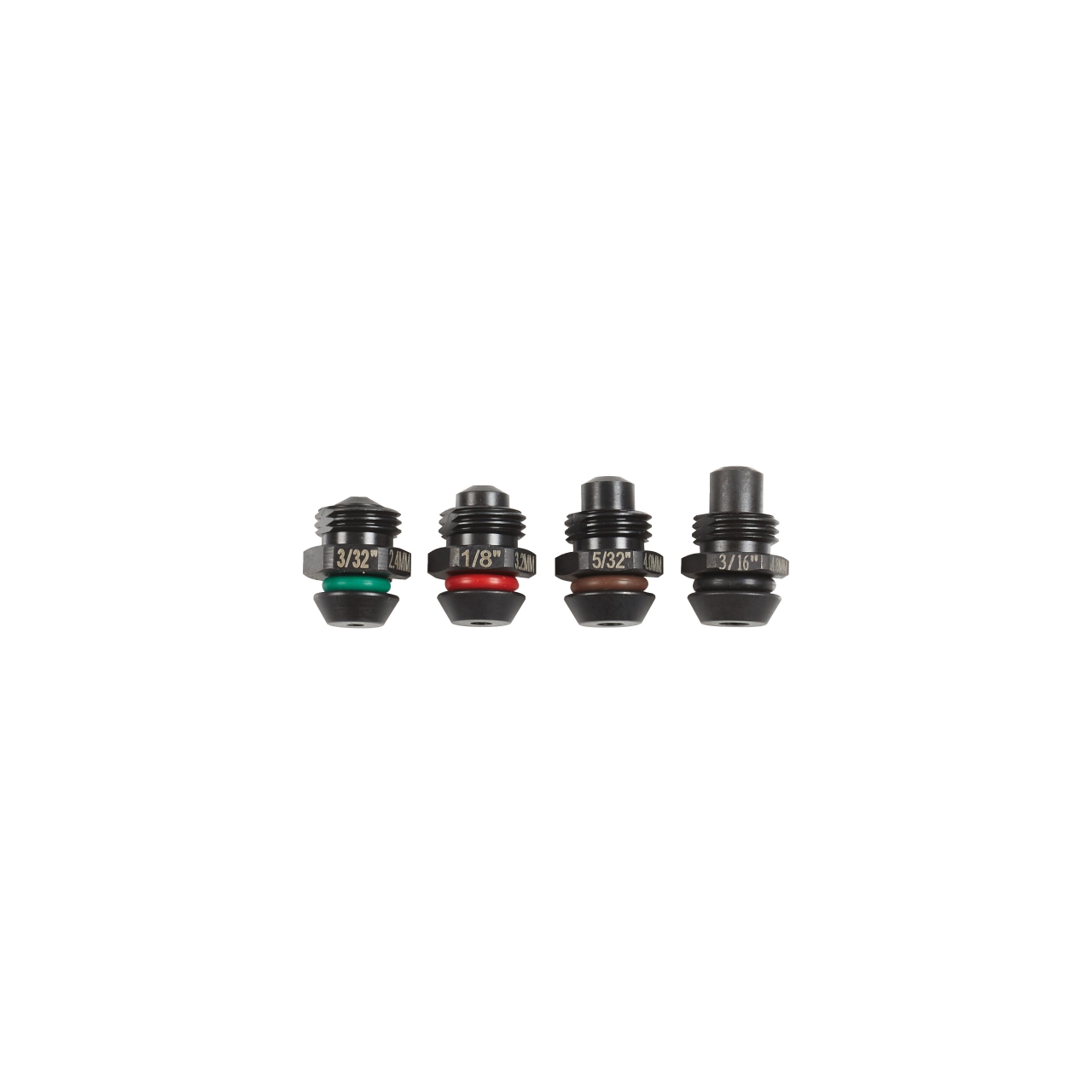 MILWAUKEE 2,4 mm, 3,2, mm, 4,0 mm 4,8 mm für M12 BPRT Mundstücke
