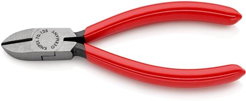 KNIPEX Seitenschneider L.125mm Kopf pol.Ku.-Überzug KNIPEX