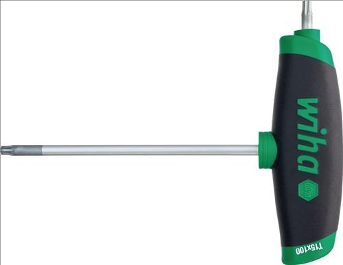 WIHA Schraubendreher m.Quergr.364DS T15x100mm TORX® m.Seitenabtr.WIHA