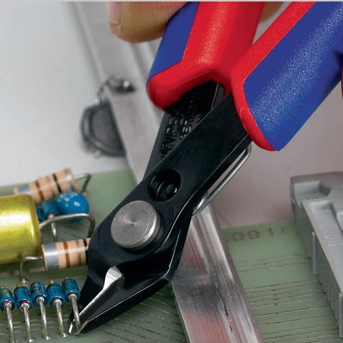 KNIPEX Elektronik-Seitenschneider Super-Knips® L.125mm Spezialwerkzeugstahl brün.KNIPEX