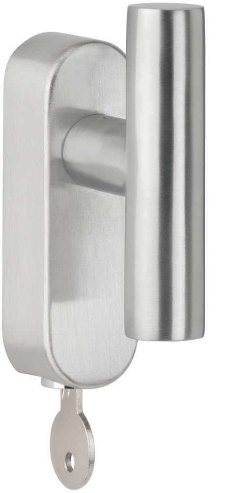 HERMAT Fenstergriff abschließbar BASIC 02 1802.T/DKSI, Edelstahl
