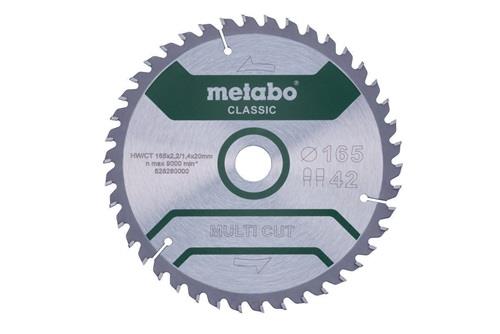 METABO Kreissägeblatt multi cut classic D165x2,2/1,4xBohrung20mm Z.42 FZ/TZ 5Grad