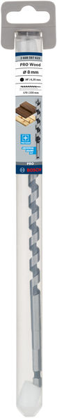 BOSCH Holzschlangenbohrer, Sechskant 8 x 170 x 235 mm, d 6,35 mm