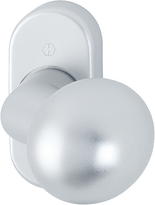 HOPPE® Knopf auf Rosette 50G/55, feststehend, Aluminium