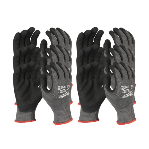 MILWAUKEE Größe 9 (L) 12er Pack Schnittschutzhandschuhe Klasse 5/E