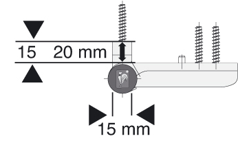 DR. HAHN Aufschraubband KT-EV P207, 2-teilig, für schmale Rahmen