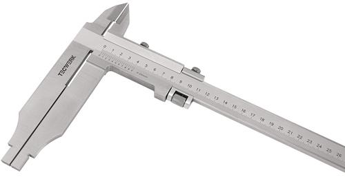 Werkstattmessschieber DIN 862 500mm m.Spitzen Schnabel-L.150mm TECWERK