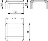 WINKHAUS Auflauf für Sicherheitsschließblech AL K.SBS.W,