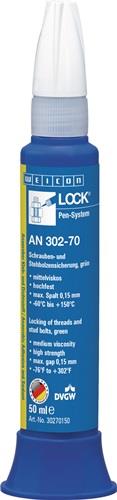 WEICON Schrauben-/Stehbolzensicherung WEICONLOCK® AN 302-70 50ml hf.mv.grün Pen