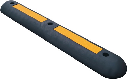TESTBOY Leitschwelle L1000xB150xH60mm PVC schwarz m.gelben Reflexstreifen