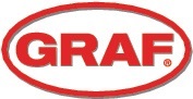 GRAF Abfall- u.Wertstoffsammler 60l H590xB285xT555mm PE rot GRAF