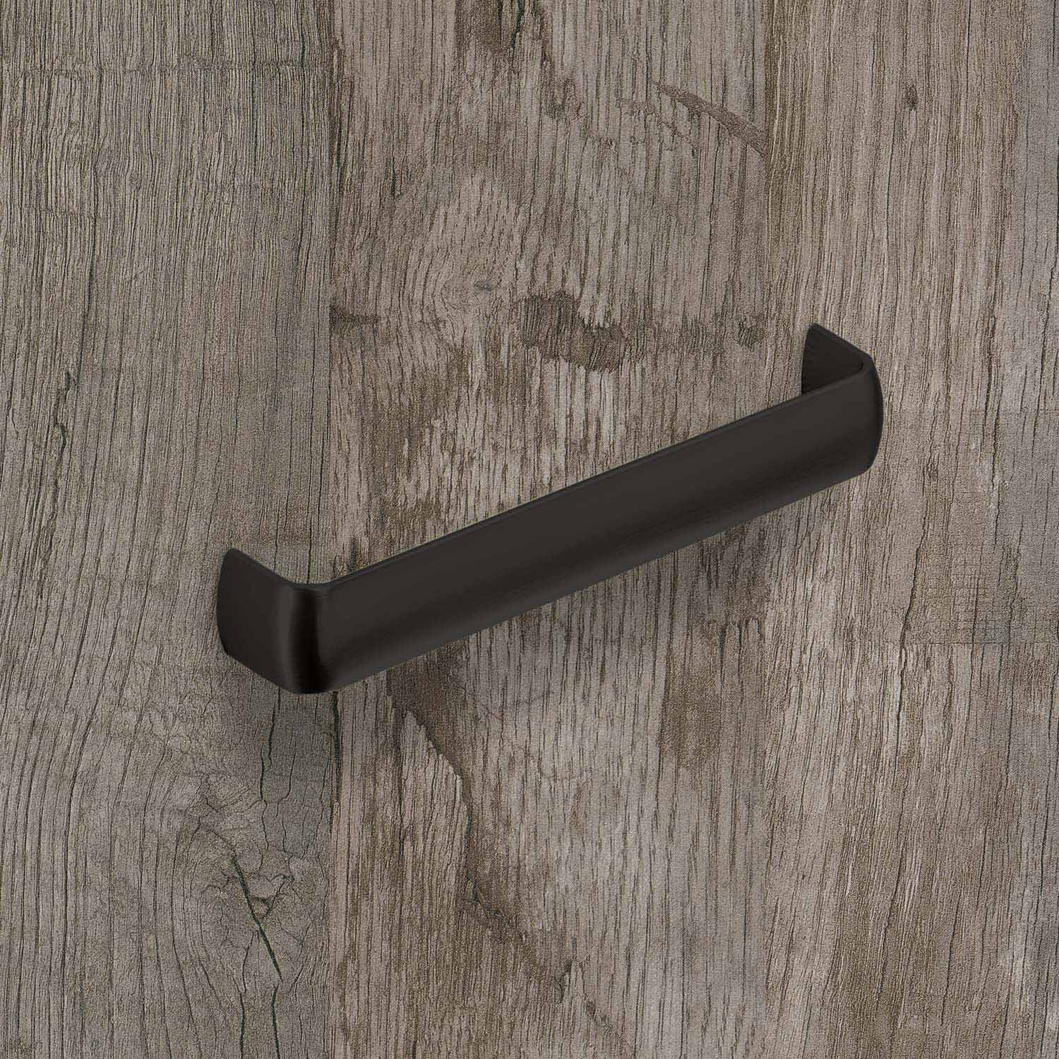 HETTICH Griff Belna, Bohrabstand 160 mm, L 167 mm, B 22 mm, H 29 mm, Schwarz matt, 9345374