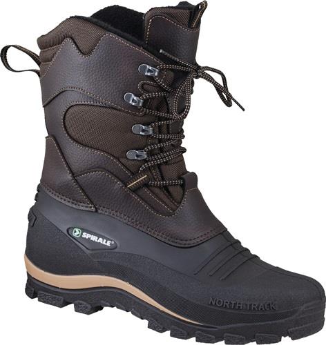 Spirale Winter-Schnürstiefel Bernd Gr.44 braun/schwarz Nylon/PVC Webpelzfutter SPIRALE