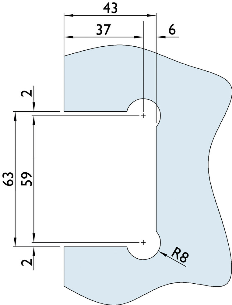 HERMAT Pendeltürband 6852.G-W, Messing