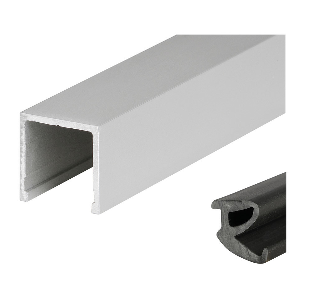 HERMAT Trennwand-Deckenprofil 6950, Aluminium