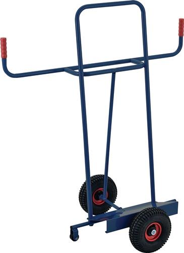TECWERK Plattenkarre Trgf.350kg H.1440mm Aufl.-L500xB200mm Bereifung Luft saphirblau TW