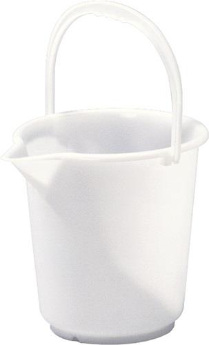 HÜNERSDORFF Eimer 10,5l HD-Polyethylen natur Kunststoffbügel D.286mm H.283mm HÜNERSDORFF