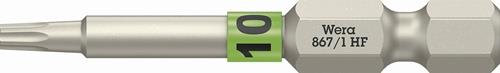 WERA Bit 867 TORX® HF 1/4 Zoll TX 10 L.50mm m.Farbleitsystem WERA