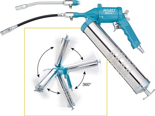HAZET Druckluftfettpresse 9042N-1 230l/min 400 ml 6,3bar HAZET