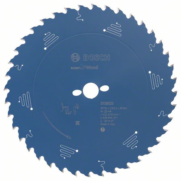 BOSCH Kreissägeblatt Expert for Wood, 330 x 30 x 3,5 mm, 40