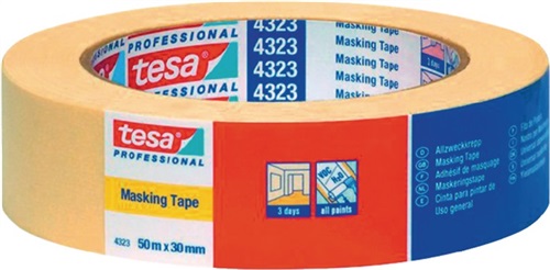 TESA Kreppband 4323 leicht gekreppt hellbeige L.50m B.50mm Rl.TESA