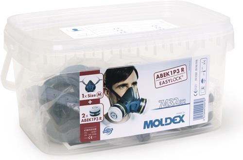 MOLDEX Atemschutzbox 743202 1x700201,2xA1B1E1K1P3 R Filter 943001 MOLDEX