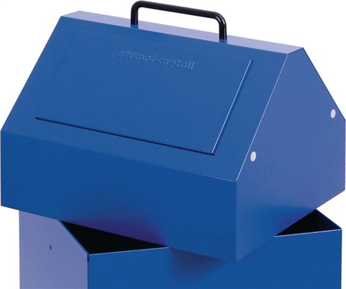 STUMPF Wertstoffsammler 45l H680xB330xT310mm enzianblau stationär