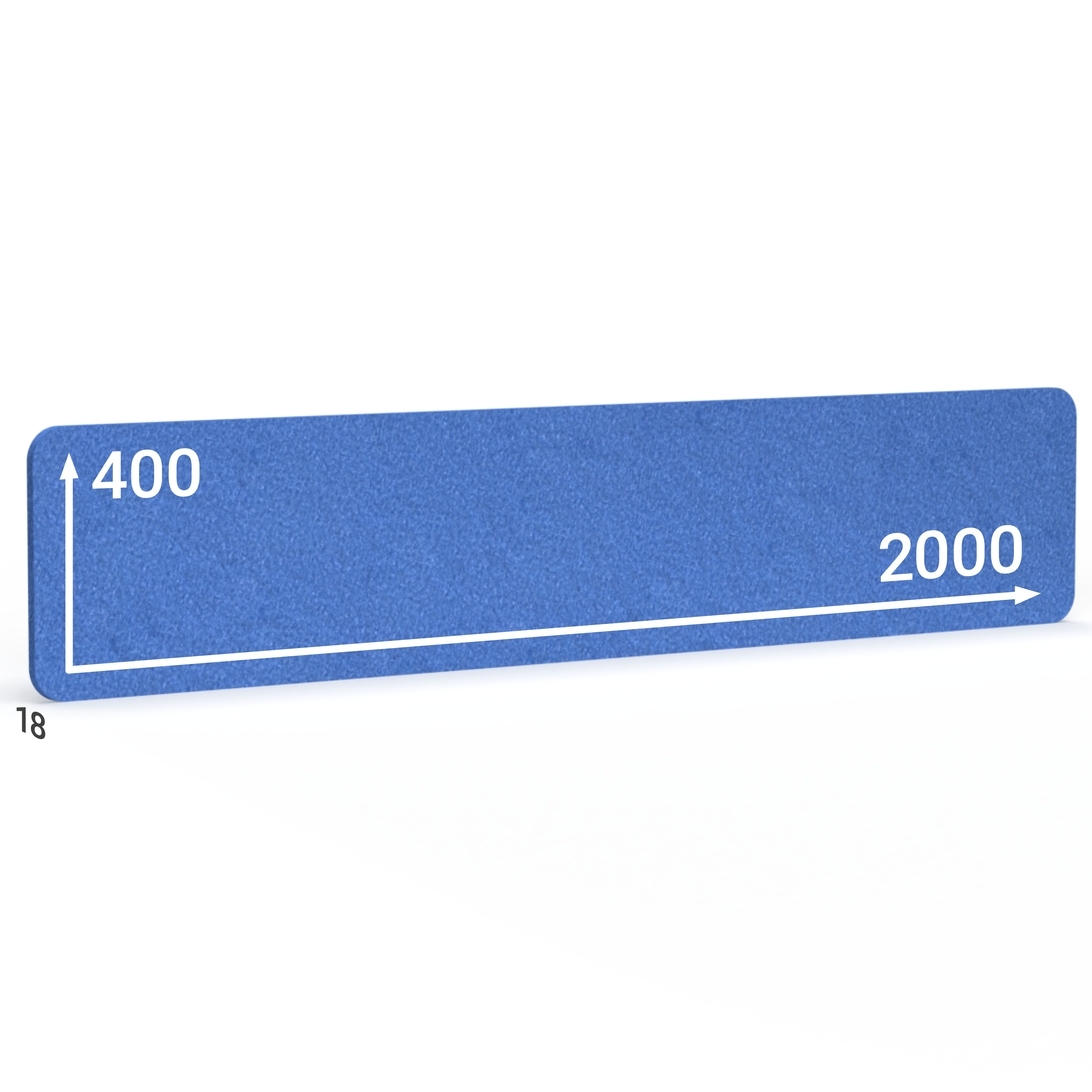 BMB AKUSTIX Vario, HxBxS: 400x2000x18 mm, Blau, AV05