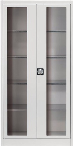 Flügeltürenschrank mit Sichtfenster