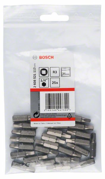 BOSCH Schrauberbit Extra-Hart R3, 25 mm, 25er-Pack