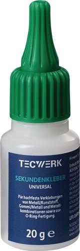 TECWERK Sekundenkleber Univ.20g NSF S4 farblos Flasche TECWERK