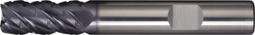TECWERK Schaftfräser DIN 6527L Typ NF-UNI D.5mm VHM TiAlN 45Grad HB Z.4 lang TECWERK