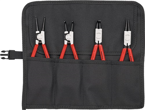 KNIPEX Sicherungsringzangensatz 4-tlg.in Rolltasche 19-60mm KNIPEX