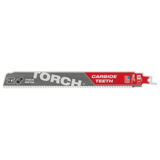 MILWAUKEE 230 x 3,2 mm (8 TPI) Säbelsägeblatt Metall THE TORCH HM-bestückt 5er Pack