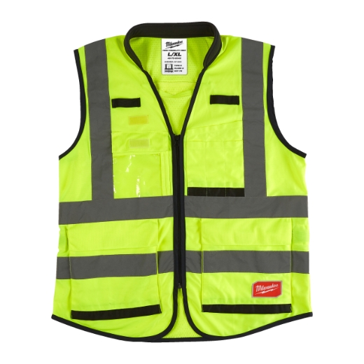 MILWAUKEE Größe L/XL Premium Warnschutzweste gelb MILWAUKEE Größe L/XL Premium Warnschutzweste gelb