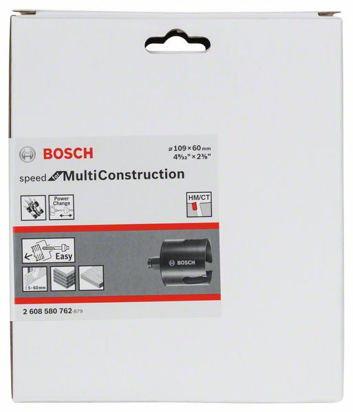 BOSCH Lochsäge Speed for Multi Construction, 109 mm, 4 9/32 Zoll