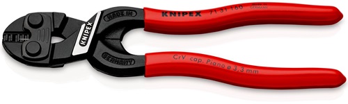 KNIPEX Kompaktbolzenschneider CoBolt® L.160mm Ku.-Überzug ger.3,3mm m.Aussparung